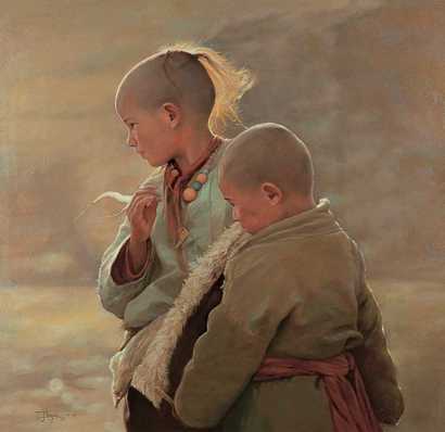 金焰 2005年9月作 娃子